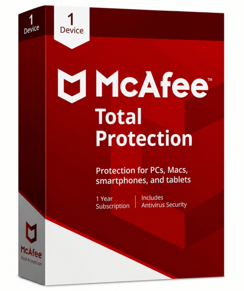 McAfee Total Protection Product Box McAfee Total Protection license key