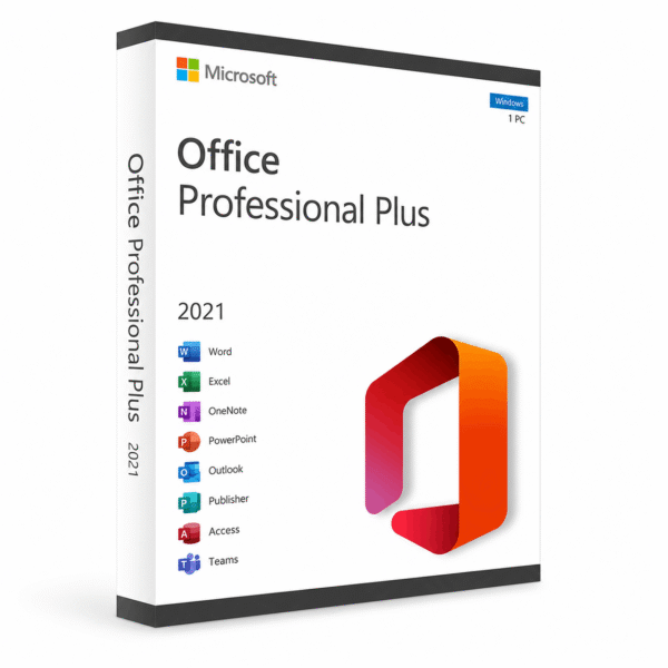 Microsoft Office 2021 Professional Plus PC Product Box Microsoft Office 2021 Professional Plus license key for PC