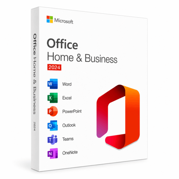 Microsoft Office 2024 Home and Business PC and Mac Product Box Microsoft Office 2024 Home and Business license key for PC and Mac
