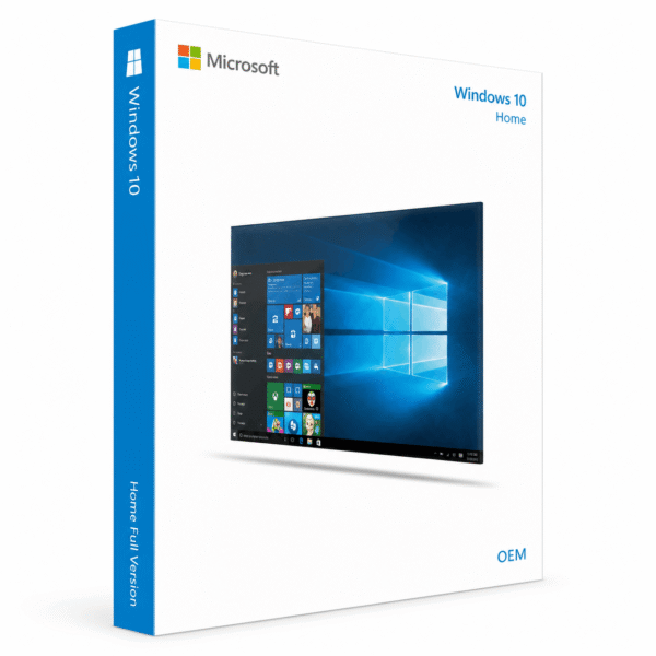 Microsoft Windows 10 Home OEM Product Box Microsoft Windows 10 Home OEM license key for PC