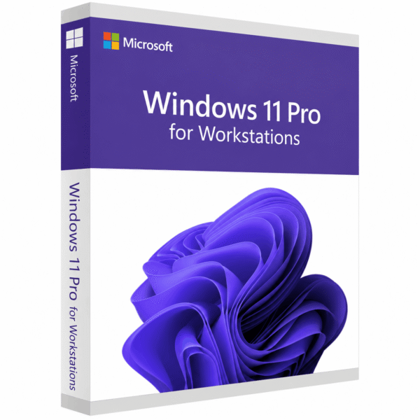 Microsoft Windows 11 Pro for Workstations Product Box Microsoft Windows 11 Pro for Workstations license key for PC